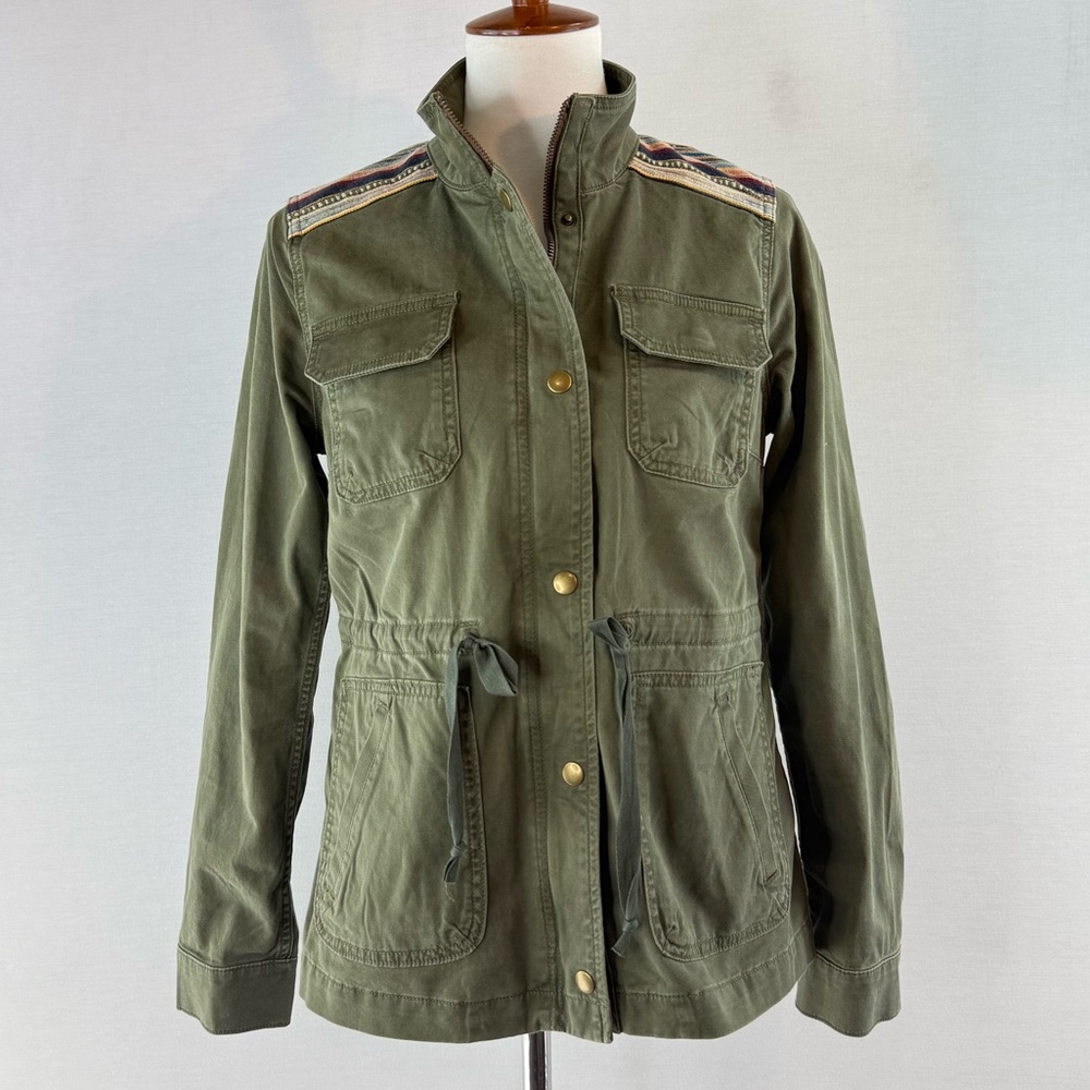 Lucky Brand Green Anorak Military Utility Jacket